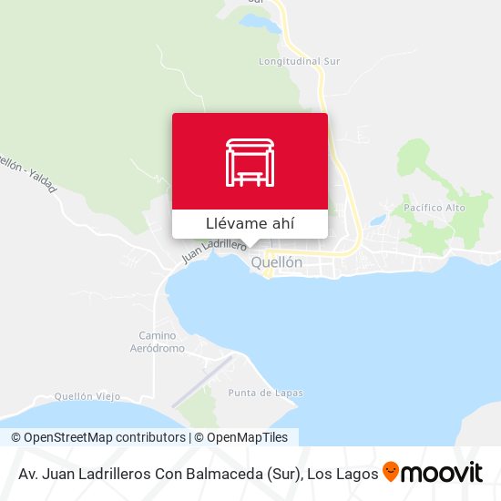 Mapa de Av. Juan Ladrilleros Con Balmaceda (Sur)