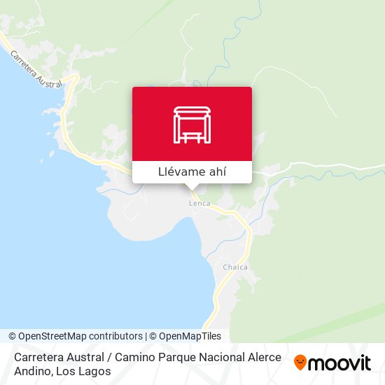 Mapa de Carretera Austral / Camino Parque Nacional Alerce Andino