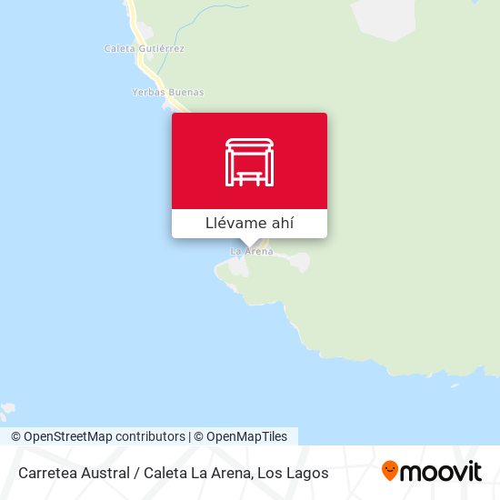 Mapa de Carretea Austral / Caleta La Arena