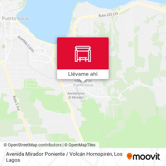 Mapa de Avenida Mirador Poniente / Volcán Hornopirén
