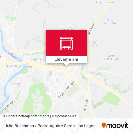 Mapa de Julio Buschman / Pedro Aguirre Cerda