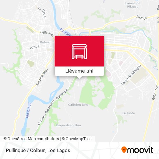 Mapa de Pullinque / Colbún