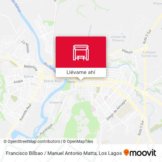 Mapa de Francisco Bilbao / Manuel Antonio Matta