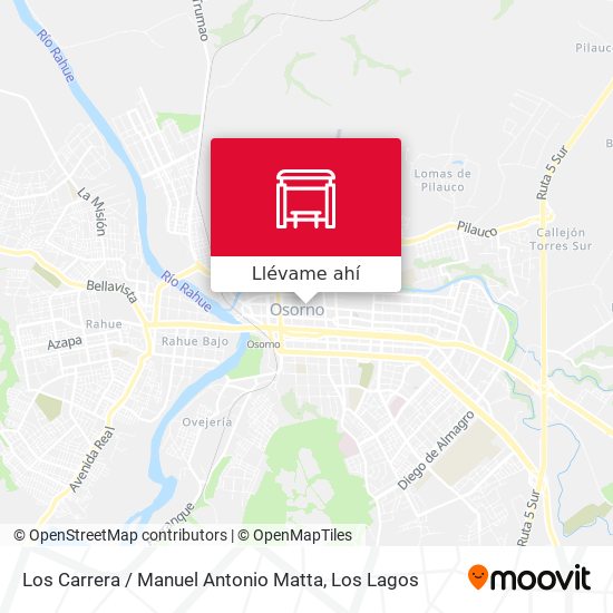 Mapa de Los Carrera / Manuel Antonio Matta