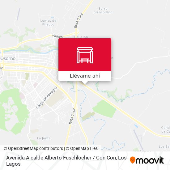 Mapa de Avenida Alcalde Alberto Fuschlocher / Con Con