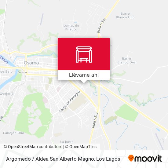 Mapa de Argomedo / Aldea San Alberto Magno