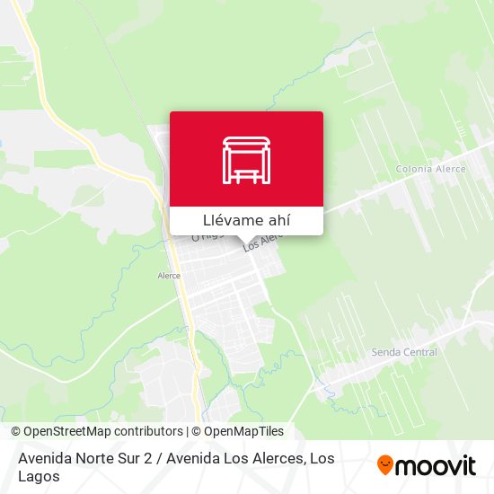 Mapa de Avenida Norte Sur 2 / Avenida Los Alerces