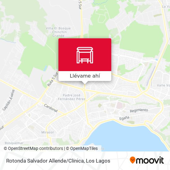 Mapa de Rotonda Salvador Allende / Clínica