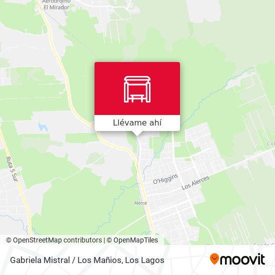 Mapa de Gabriela Mistral / Los Mañios