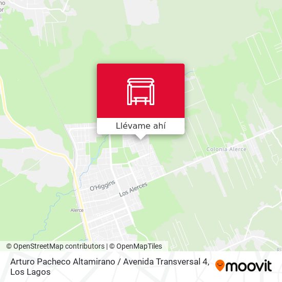 Mapa de Arturo Pacheco Altamirano / Avenida Transversal 4