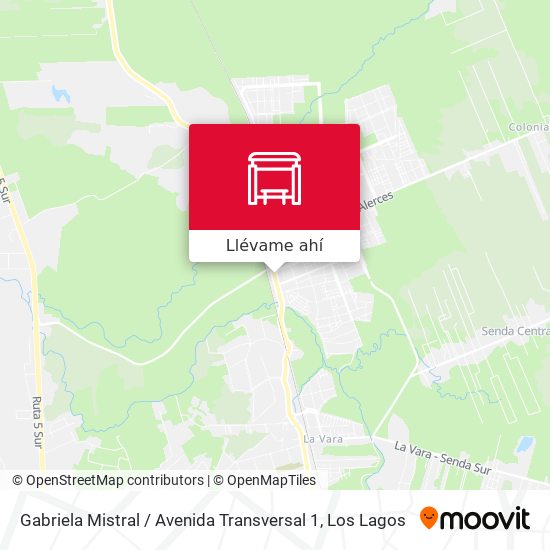 Mapa de Gabriela Mistral / Avenida Transversal 1