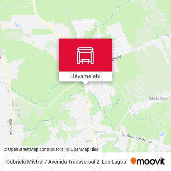 Mapa de Gabriela Mistral / Avenida Transversal 2