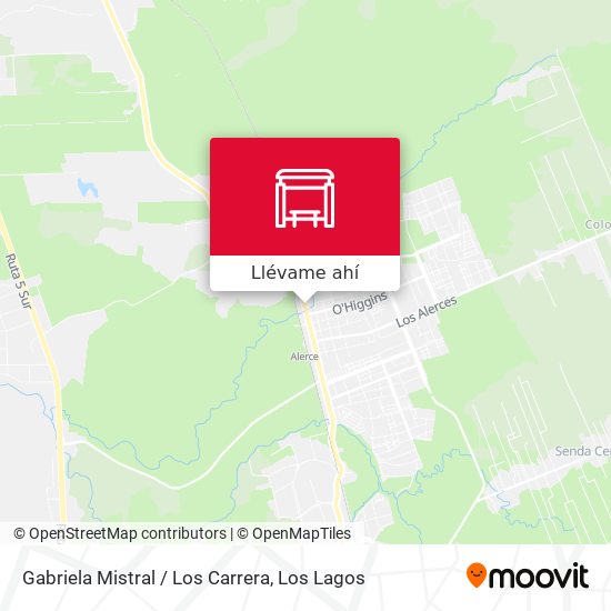 Mapa de Gabriela Mistral / Los Carrera
