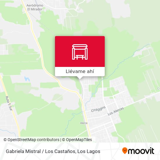 Mapa de Gabriela Mistral / Los Castaños