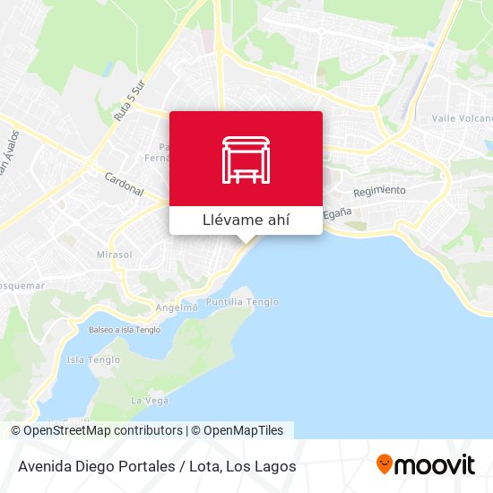 Mapa de Avenida Diego Portales / Lota