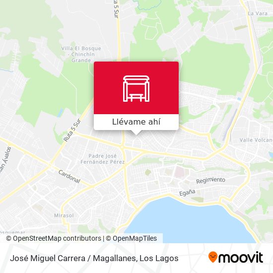 Mapa de José Miguel Carrera / Magallanes