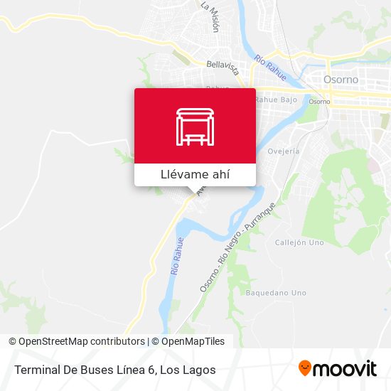 Mapa de Terminal De Buses Línea 6