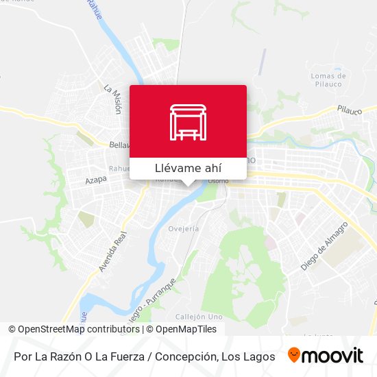 Mapa de Por La Razón O La Fuerza / Concepción