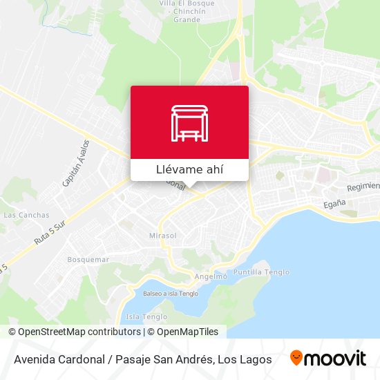 Mapa de Avenida Cardonal / Pasaje San Andrés