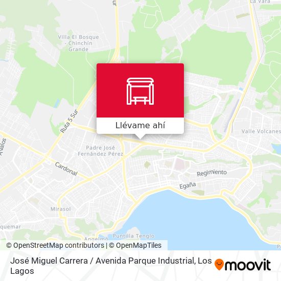 Mapa de José Miguel Carrera / Avenida Parque Industrial