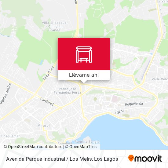 Mapa de Avenida Parque Industrial / Los Melis