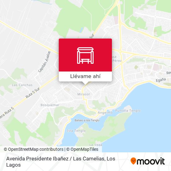 Mapa de Avenida Presidente Ibañez / Las Camelias