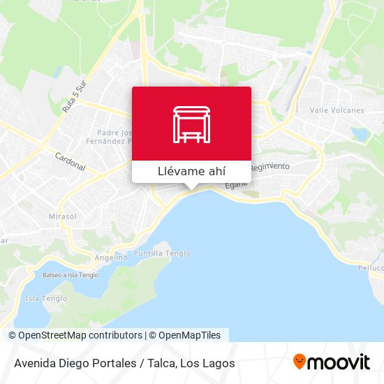 Mapa de Avenida Diego Portales / Talca