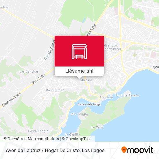 Mapa de Avenida La Cruz / Hogar De Cristo