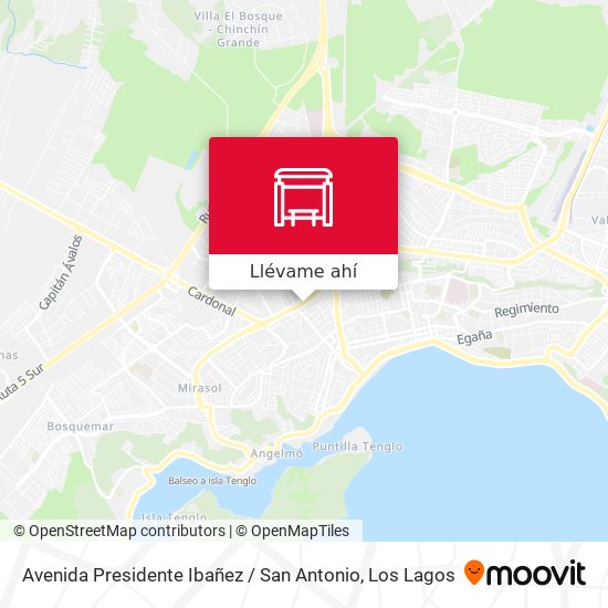 Mapa de Avenida Presidente Ibañez / San Antonio