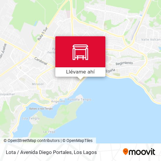 Mapa de Lota / Avenida Diego Portales
