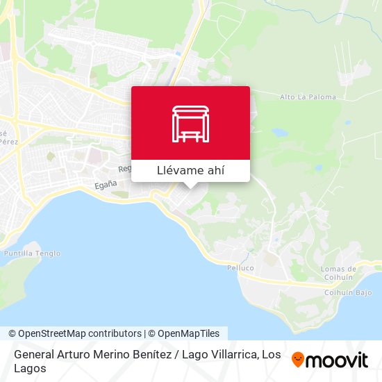 Mapa de General Arturo Merino Benítez / Lago Villarrica