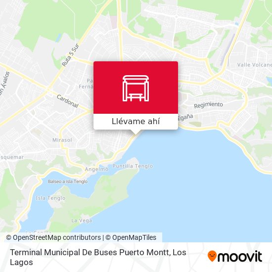 Mapa de Terminal Municipal De Buses Puerto Montt