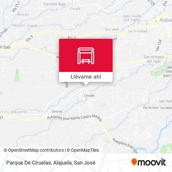 Mapa de Parque De Ciruelas, Alajuela