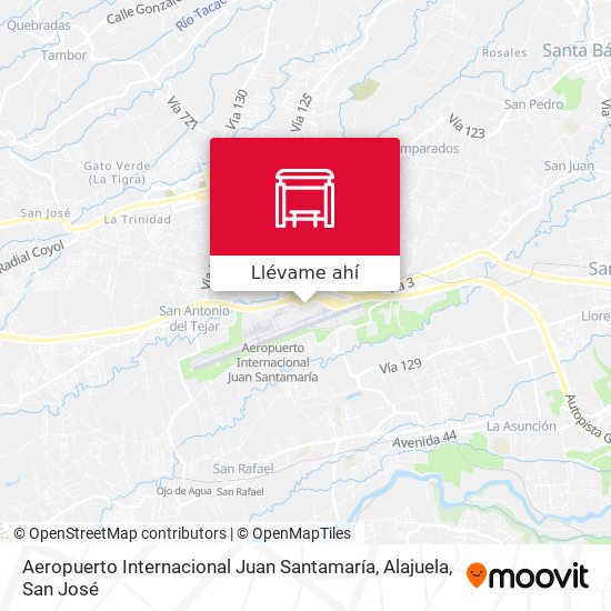Mapa de Aeropuerto Internacional Juan Santamaría, Alajuela