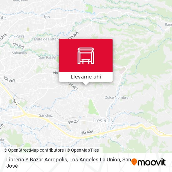 Mapa de Librería Y Bazar Acropolís, Los Ángeles La Unión