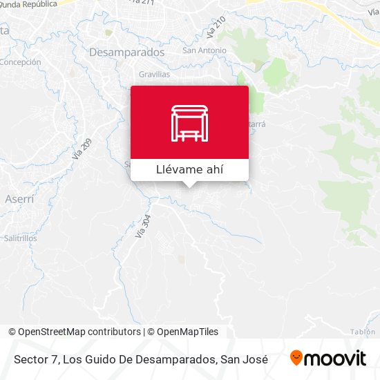 Mapa de Sector 7, Los Guido De Desamparados