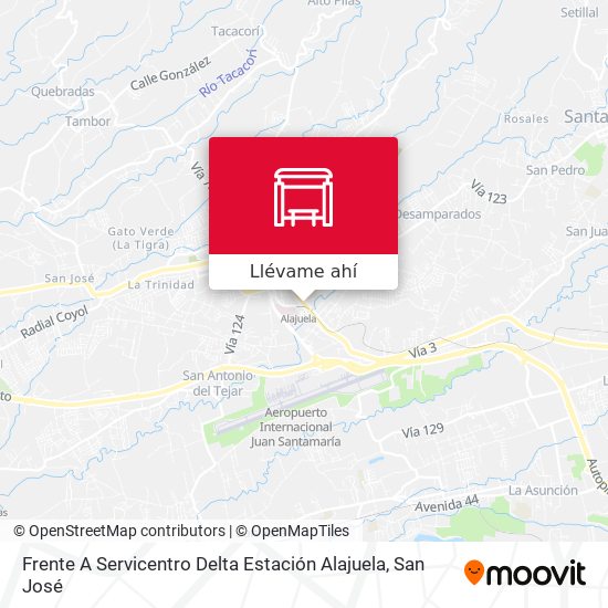 Mapa de Frente A Servicentro Delta Estación Alajuela