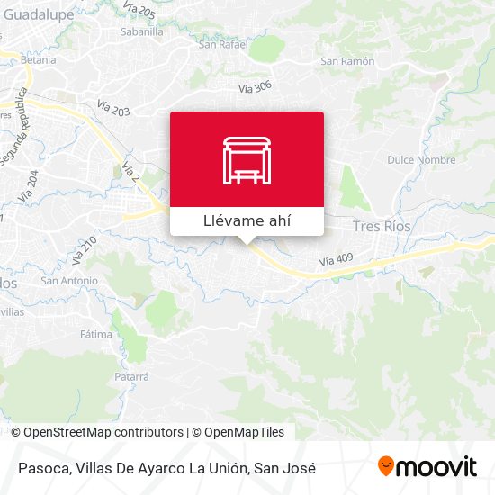 Mapa de Pasoca, Villas De Ayarco La Unión