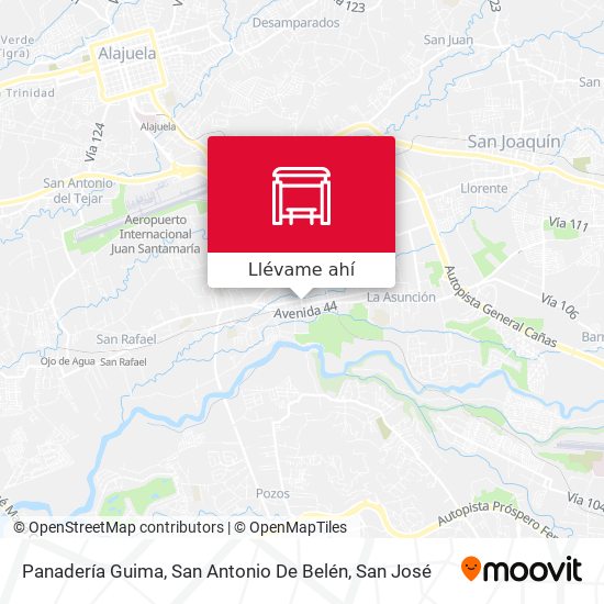 Mapa de Panadería Guima, San Antonio De Belén