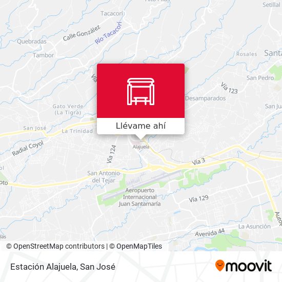 Mapa de Estación Alajuela