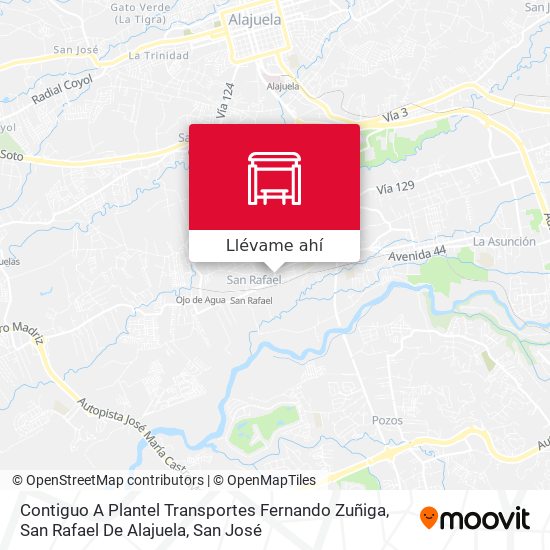 Mapa de Contiguo A Plantel Transportes Fernando Zuñiga, San Rafael De Alajuela