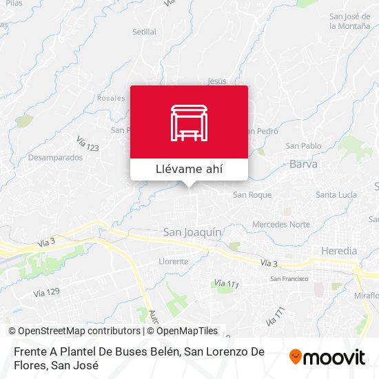 Mapa de Frente A Plantel De Buses Belén, San Lorenzo De Flores