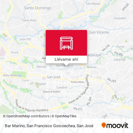 Mapa de Bar Marino, San Francisco Goicoechea
