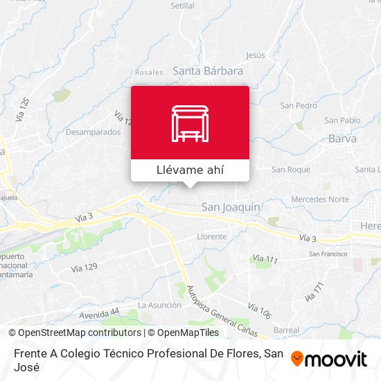 Mapa de Frente A Colegio Técnico Profesional De Flores