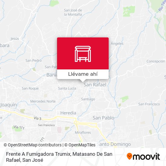 Mapa de Frente A Fumigadora Trumix, Matasano De San Rafael