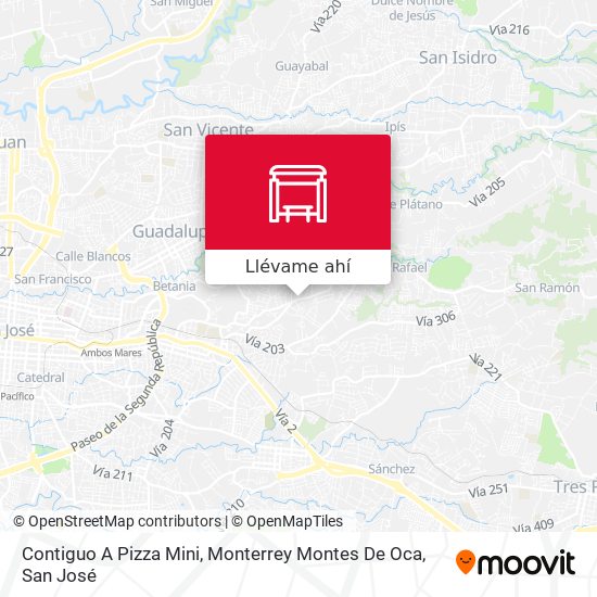 Mapa de Contiguo A Pizza Mini, Monterrey Montes De Oca