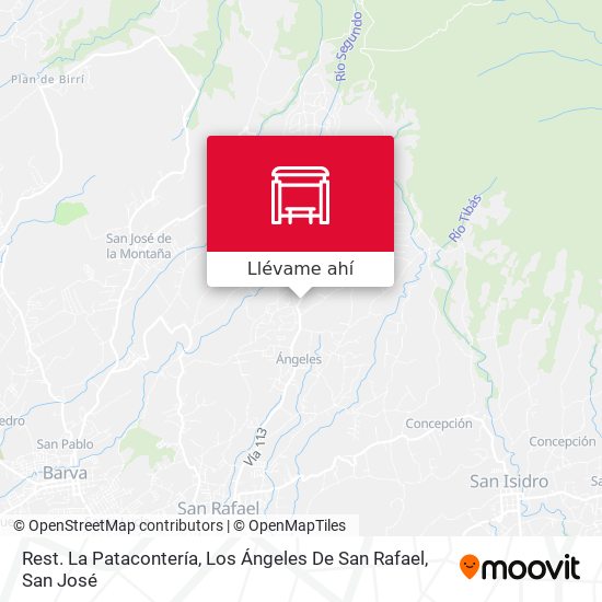 Mapa de Rest. La Patacontería, Los Ángeles De San Rafael