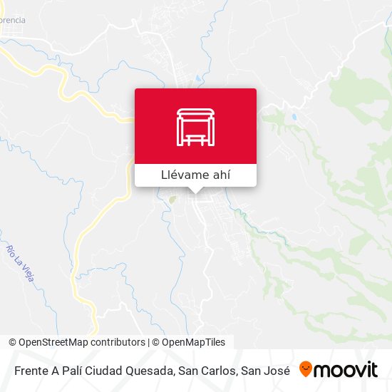 Mapa de Frente A Palí Ciudad Quesada, San Carlos