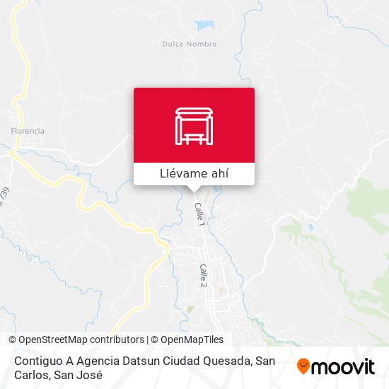 Mapa de Contiguo A Agencia Datsun Ciudad Quesada, San Carlos