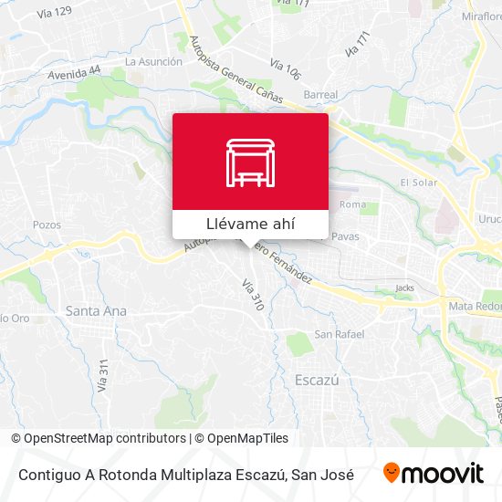 Mapa de Contiguo A Rotonda Multiplaza Escazú